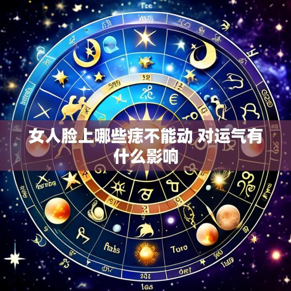 女人脸上哪些痣不能动 对运气有什么影响