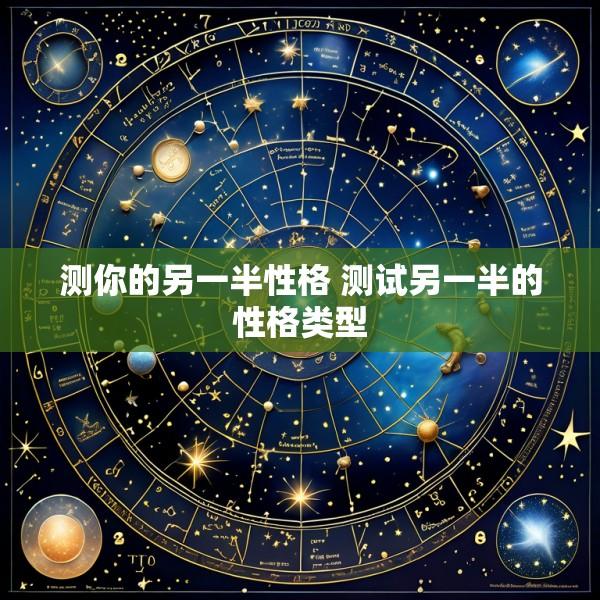 测你的另一半性格 测试另一半的性格类型