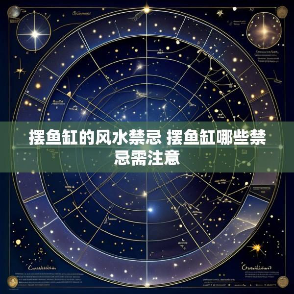 摆鱼缸的风水禁忌 摆鱼缸哪些禁忌需注意