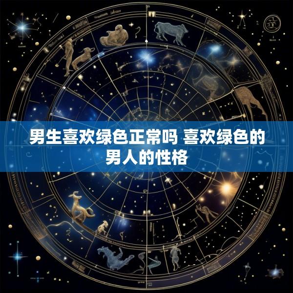 男生喜欢绿色正常吗 喜欢绿色的男人的性格