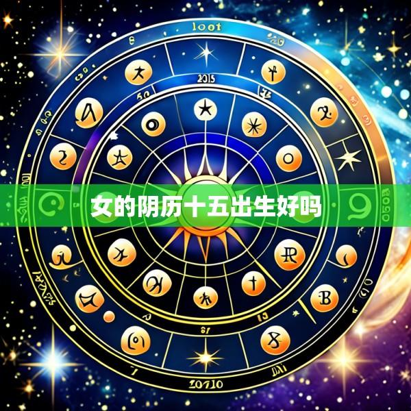女的阴历十五出生好吗
