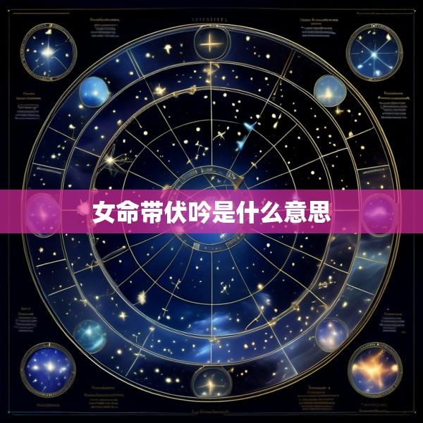 女命带伏吟是什么意思