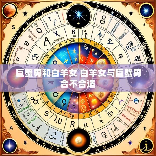 巨蟹男和白羊女 白羊女与巨蟹男合不合适