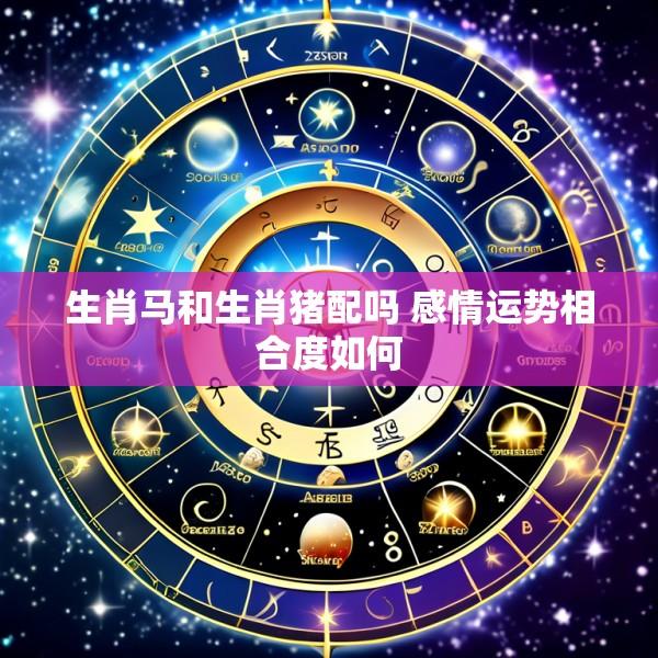 生肖马和生肖猪配吗 感情运势相合度如何