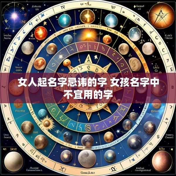 女人起名字忌讳的字 女孩名字中不宜用的字