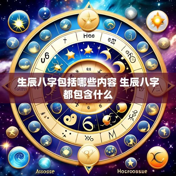 生辰八字包括哪些内容 生辰八字都包含什么