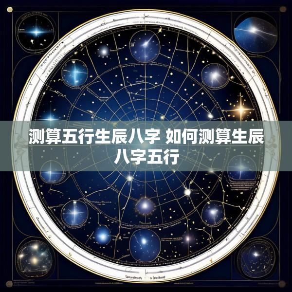 测算五行生辰八字 如何测算生辰八字五行