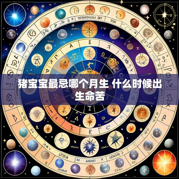 猪宝宝最忌哪个月生 什么时候出生命苦