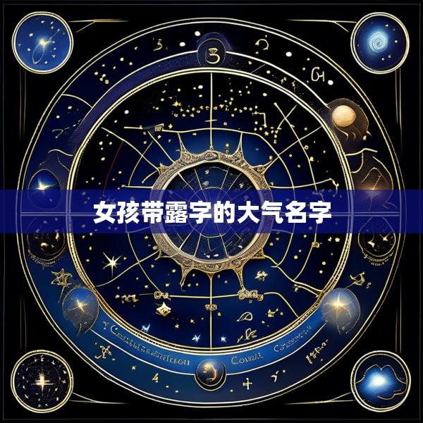 女孩带露字的大气名字
