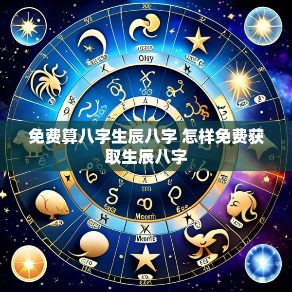 免费算八字生辰八字 怎样免费获取生辰八字