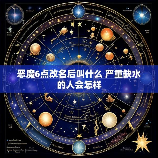 恶魔6点改名后叫什么 严重缺水的人会怎样