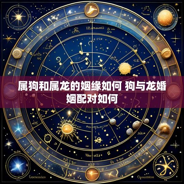 属狗和属龙的姻缘如何 狗与龙婚姻配对如何