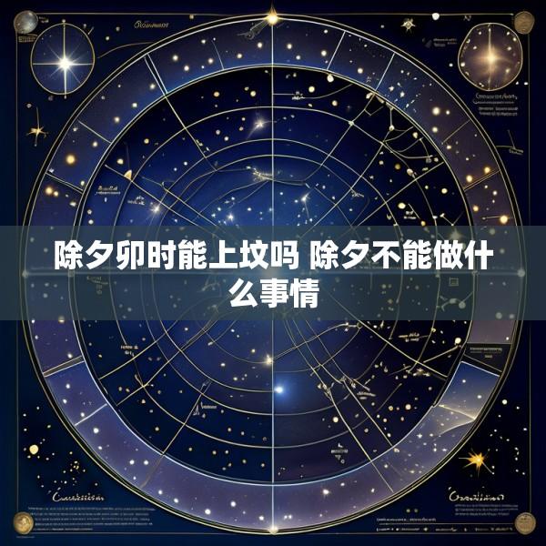 除夕卯时能上坟吗 除夕不能做什么事情
