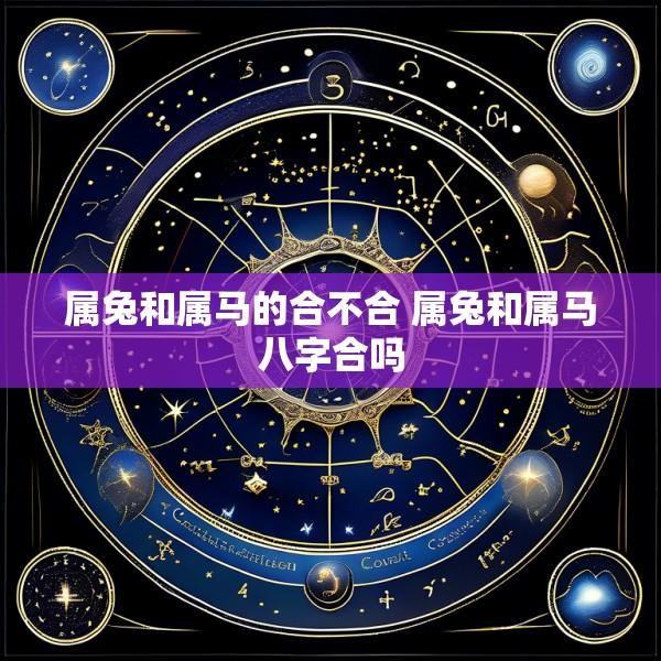 属兔和属马的合不合 属兔和属马八字合吗