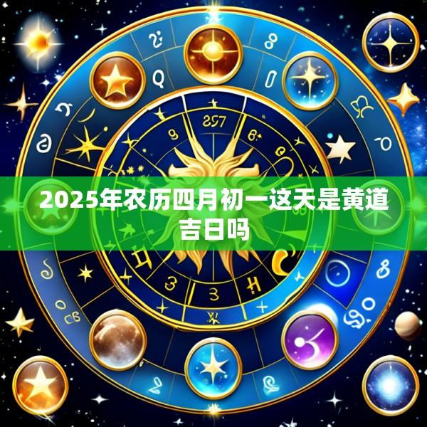 2025年农历四月初一这天是黄道吉日吗