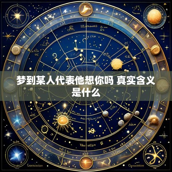 梦到某人代表他想你吗 真实含义是什么