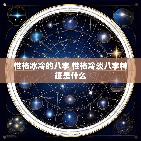 性格冰冷的八字 性格冷淡八字特征是什么