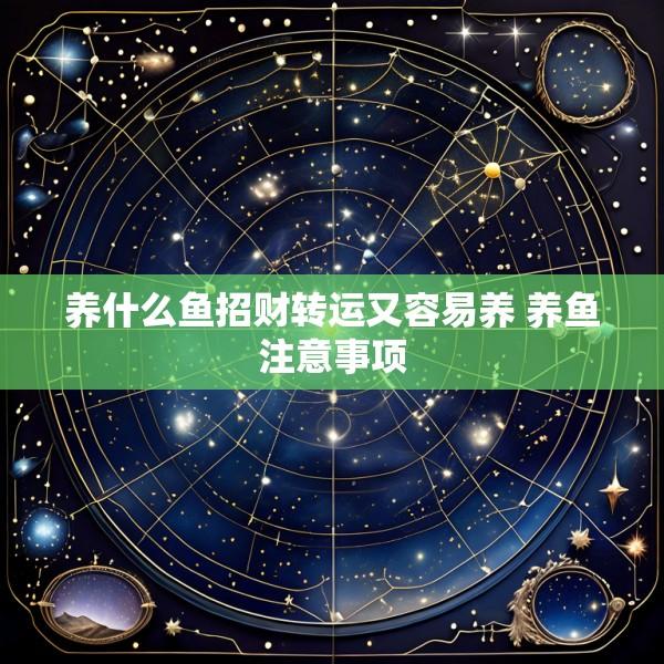 养什么鱼招财转运又容易养 养鱼注意事项
