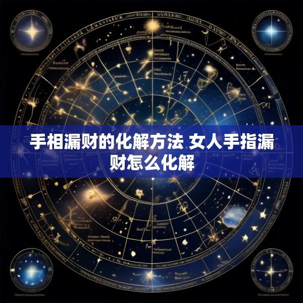 手相漏财的化解方法 女人手指漏财怎么化解