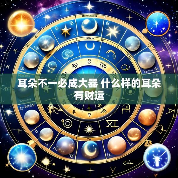耳朵不一必成大器 什么样的耳朵有财运