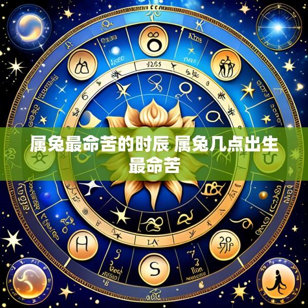 属兔最命苦的时辰 属兔几点出生最命苦