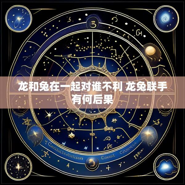 龙和兔在一起对谁不利 龙兔联手有何后果