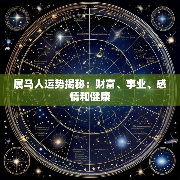 属马人运势揭秘:财富、事业、感情和健康