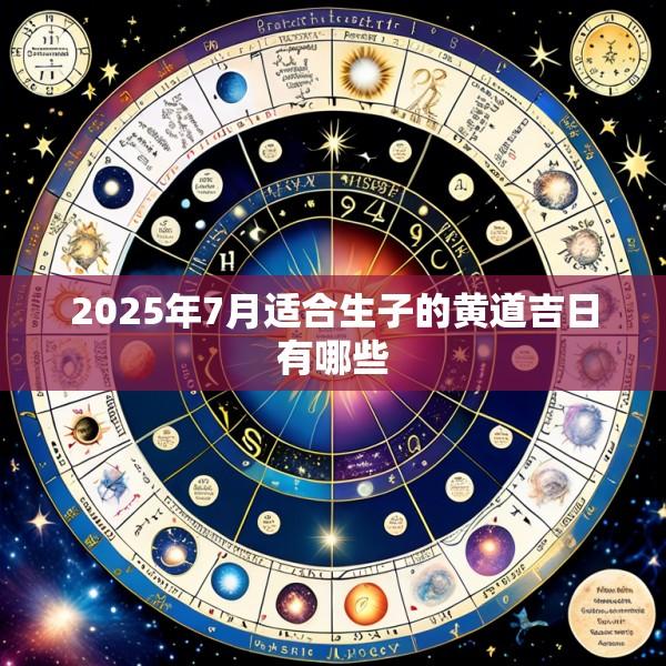 2025年7月适合生子的黄道吉日有哪些