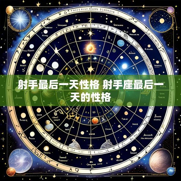 射手最后一天性格 射手座最后一天的性格