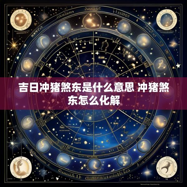 吉日冲猪煞东是什么意思 冲猪煞东怎么化解