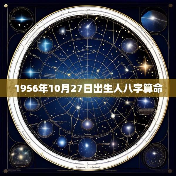 1956年10月27日出生人八字算命