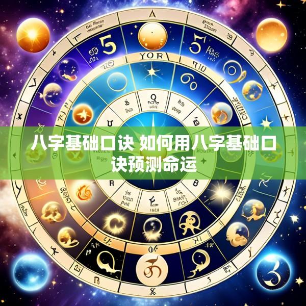 八字基础口诀 如何用八字基础口诀预测命运