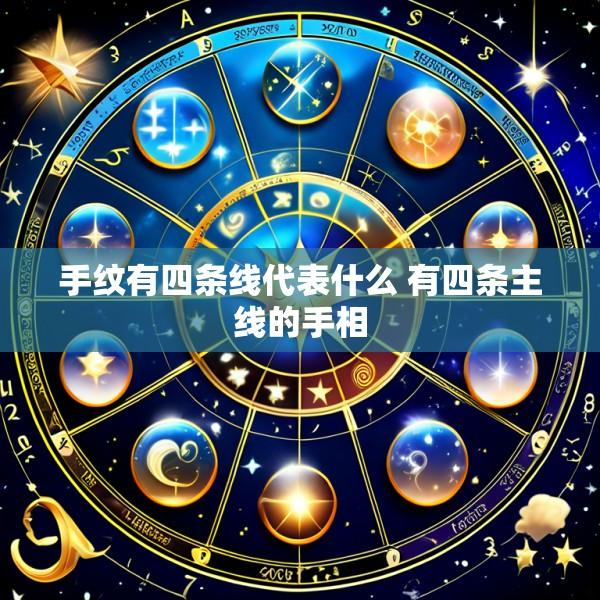 手纹有四条线代表什么 有四条主线的手相