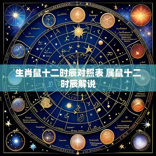 生肖鼠十二时辰对照表 属鼠十二时辰解说