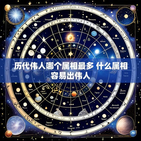 历代伟人哪个属相最多 什么属相容易出伟人