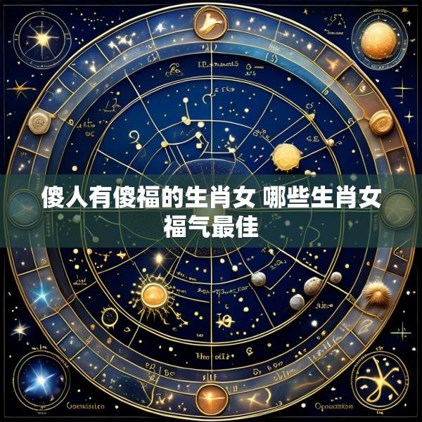 傻人有傻福的生肖女 哪些生肖女福气最佳