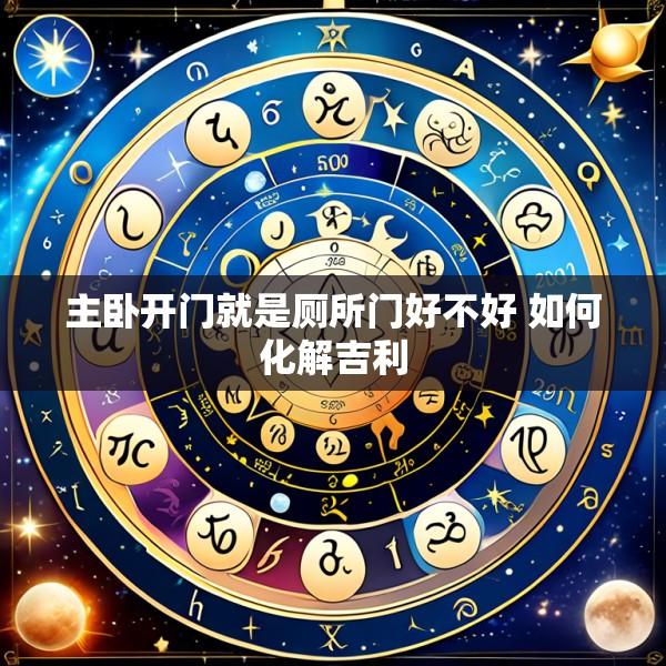 主卧开门就是厕所门好不好 如何化解吉利