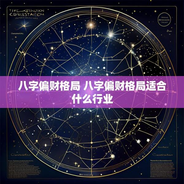 八字偏财格局 八字偏财格局适合什么行业