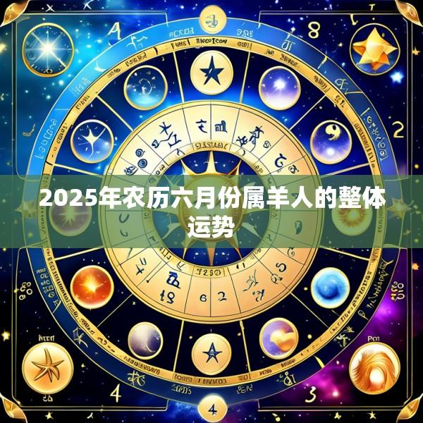 2025年农历六月份属羊人的整体运势