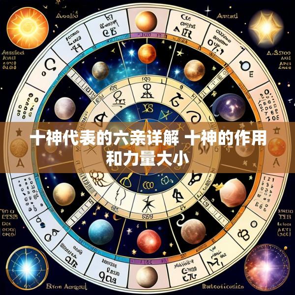 十神代表的六亲详解 十神的作用和力量大小