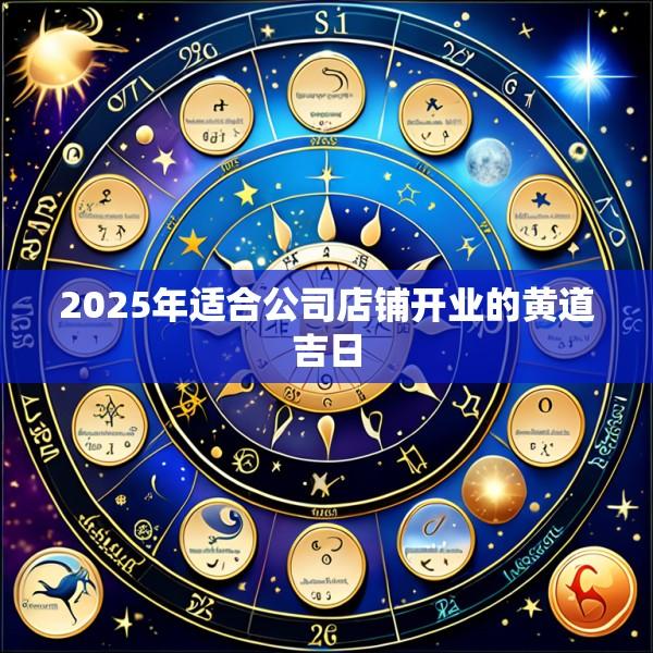 2025年适合公司店铺开业的黄道吉日