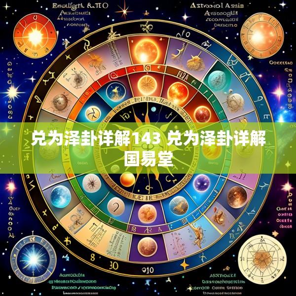 兑为泽卦详解143 兑为泽卦详解国易堂