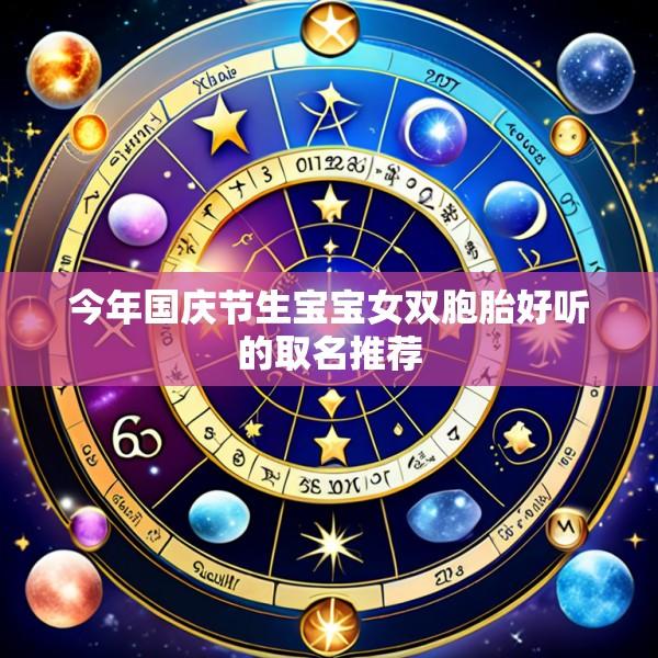 今年国庆节生宝宝女双胞胎好听的取名推荐