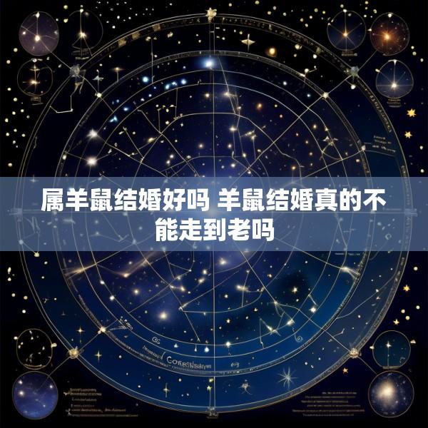 属羊鼠结婚好吗 羊鼠结婚真的不能走到老吗