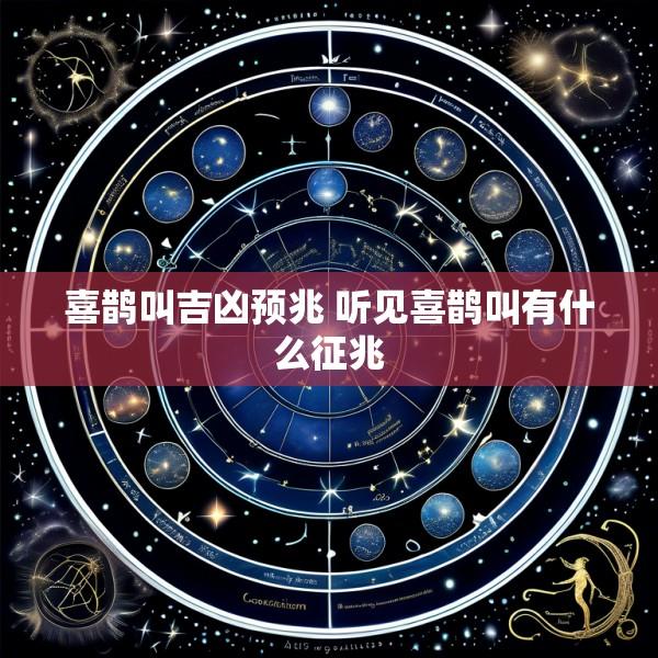 喜鹊叫吉凶预兆 听见喜鹊叫有什么征兆