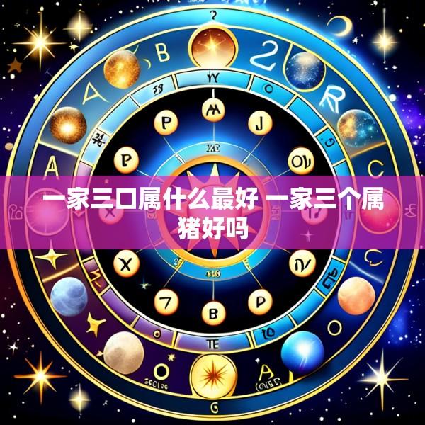 一家三口属什么最好 一家三个属猪好吗