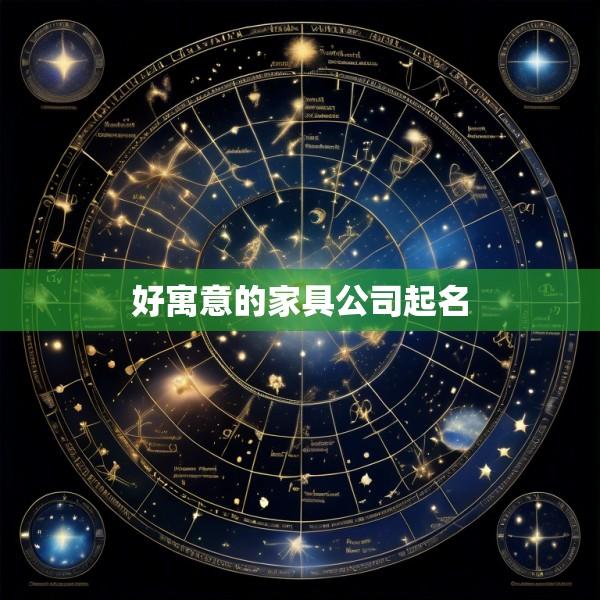 好寓意的家具公司起名