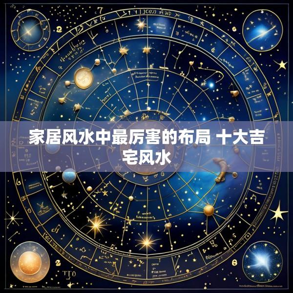 家居风水中最厉害的布局 十大吉宅风水
