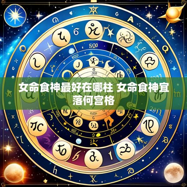 女命食神最好在哪柱 女命食神宜落何宫格