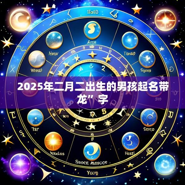2025年二月二出生的男孩起名带龙”字